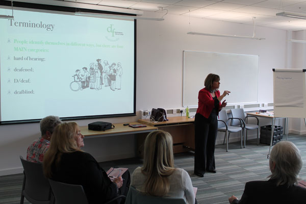 Deaf Awareness Training session